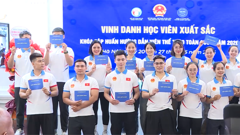 Tổng kết khoá tập huấn hướng dẫn viên các môn thể thao