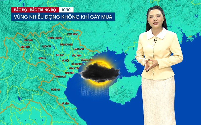 Dự báo thời tiết tối | 10/10/2026