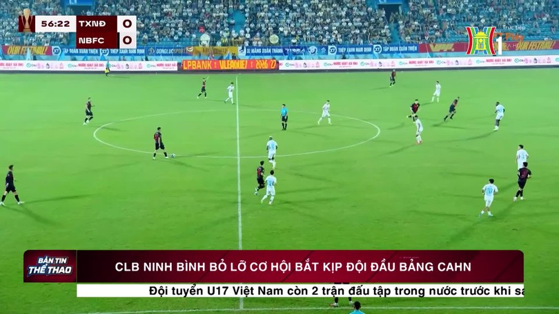 CLB Ninh Bình bỏ lỡ cơ hội bắt kịp đội đầu bảng CAHN