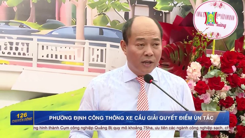 Phường Định Công thông xe cầu giải quyết điểm ùn tắc
