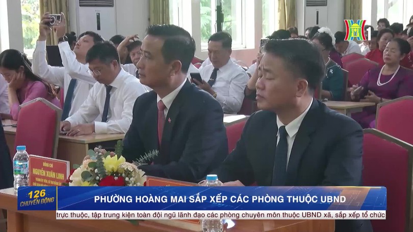 Phường Hoàng Mai sắp xếp các phòng thuộc UBND