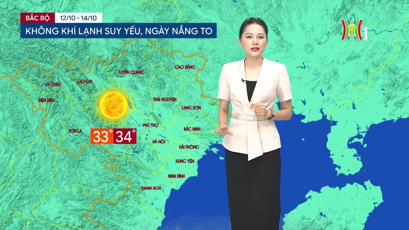 Dự báo thời tiết tối | 12/10/2026