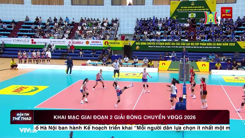 Khai mạc giai đoạn 2 giải bóng chuyền VĐQG 2026