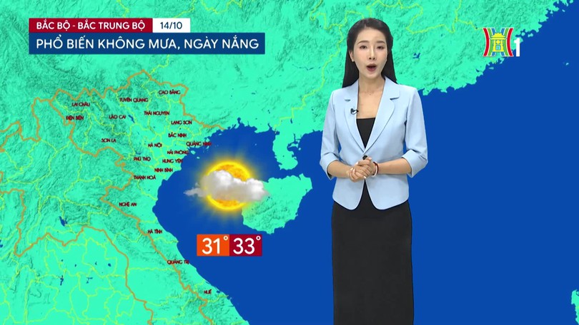 Dự báo thời tiết tối | 14/10/2026