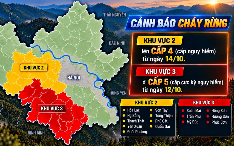 Cảnh báo cháy rừng (15/10/2026)
