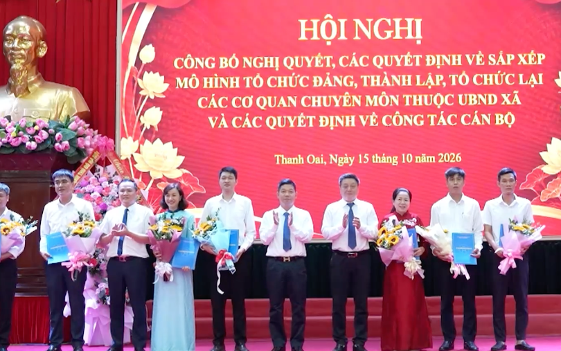 Xã Thanh Oai thành lập 5 phòng chuyên môn thuộc UBND xã 