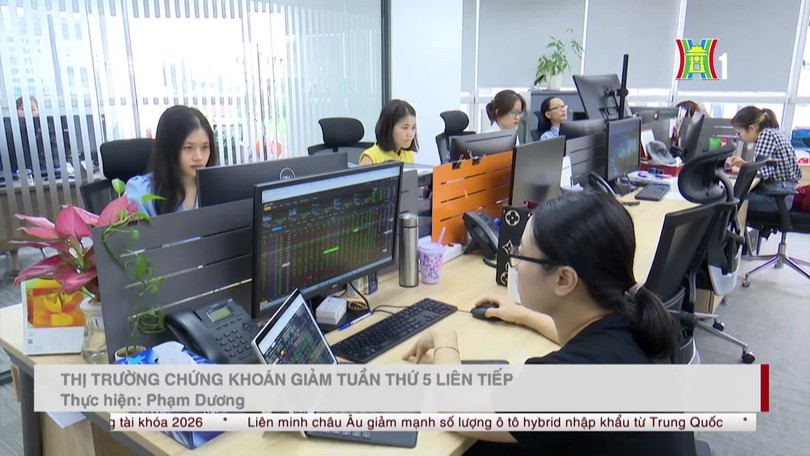 Thị trường chứng khoán giảm tuần thứ 5 liên tiếp