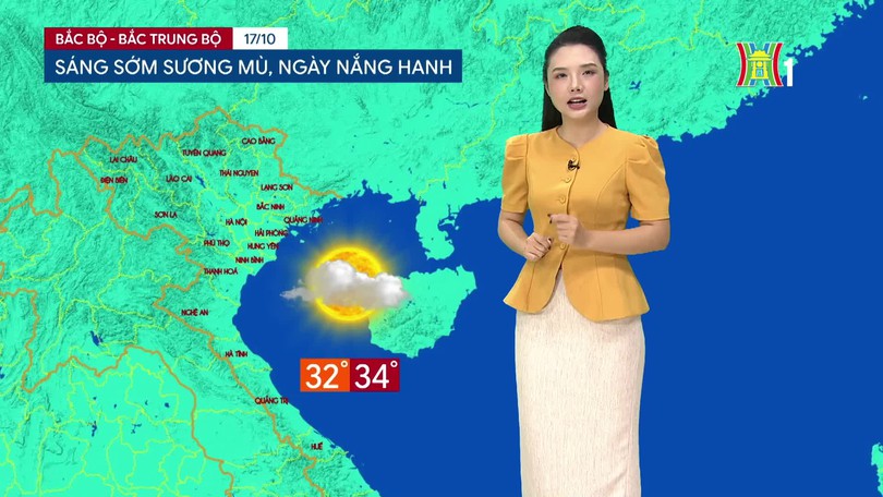 Dự báo thời tiết tối | 17/10/2026
