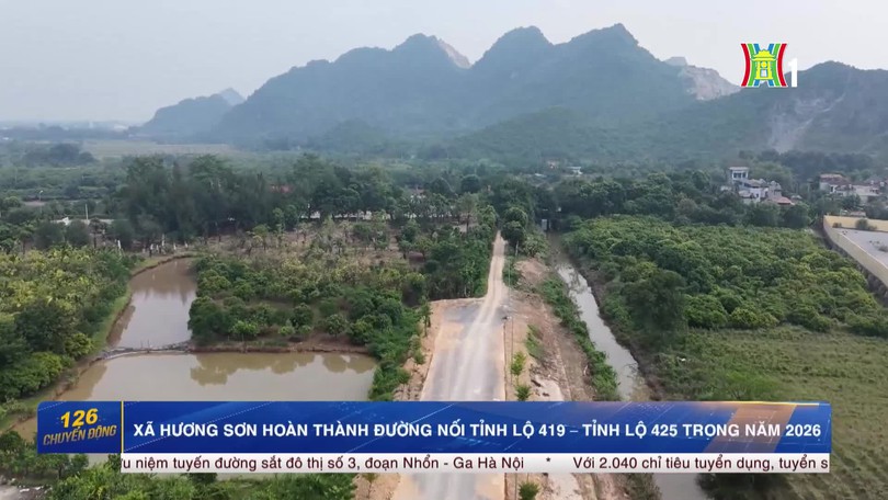 Xã Hương Sơn hoàn thành đường nối Tỉnh lộ 419 - Tỉnh lộ 425 trong năm 2026