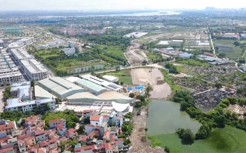 Chưa có mặt bằng sạch thi công đường Tây Thăng Long qua Đan Phượng