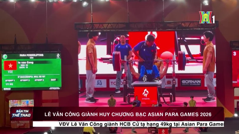 Lê Văn Công giành HCB Asian Para Games 2026