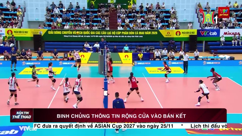 Binh chủng thông tin rộng cửa vào bán kết Giải bóng chuyền nữ VĐQG