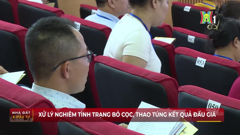 Xử lý nghiêm tình trạng bỏ cọc, thao túng kết quả đấu giá