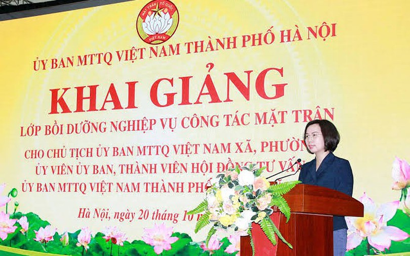 Nâng cao chất lượng, nghiệp vụ cán bộ mặt trận cơ sở
