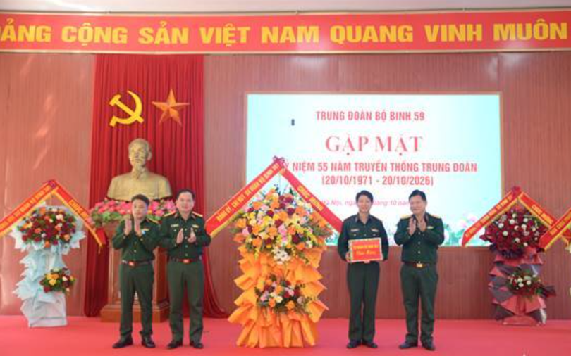 Trung đoàn Bộ binh 59 kỷ niệm 55 năm ngày truyền thống