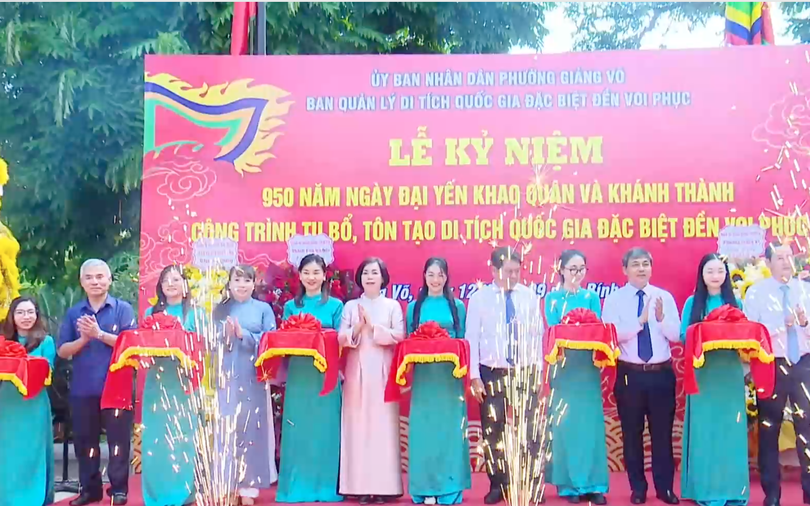 Khánh thành công trình tu bổ, tôn tạo đền Voi Phục