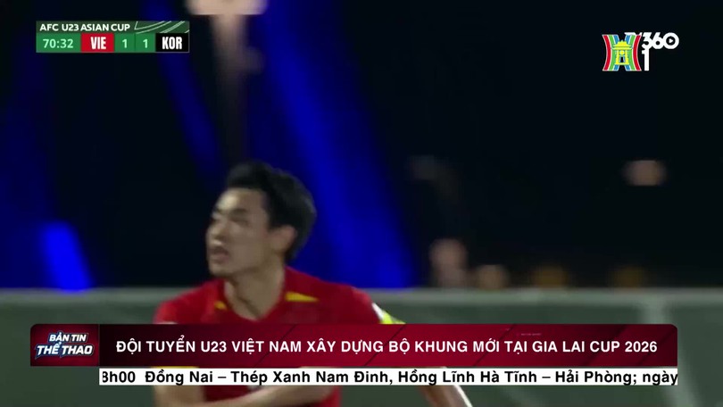 Đội tuyển U23 Việt Nam xây dựng bộ khung mới tại Gia Lai Cup 2026
