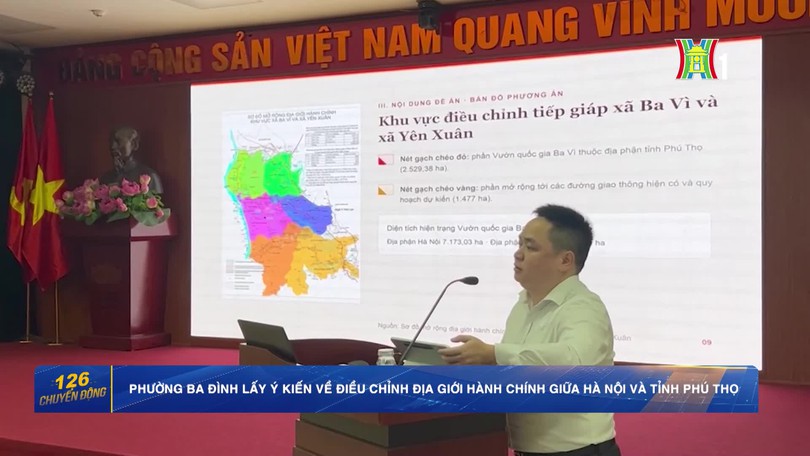 Phường Ba Đình lấy ý kiến về điều chỉnh địa giới hành chính giữa Hà Nội và tỉnh Phú Thọ