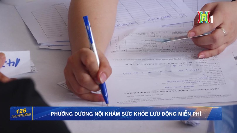 Phường Dương Nội khám sức khỏe lưu động miễn phí