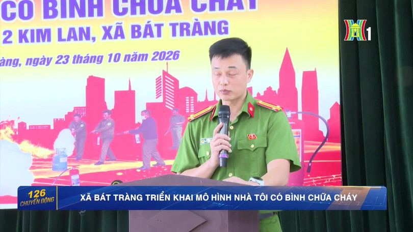 Xã Bát Tràng triển khai mô hình ‘Nhà tôi có bình chữa cháy’