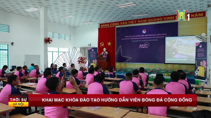 Khai mạc khóa đào tạo hướng dẫn viên bóng đá cộng đồng