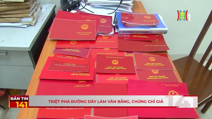 Triệt phá đường dây làm văn bằng, chứng chỉ giả