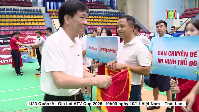 Sôi nổi Giải cầu lông lãnh đạo thành phố Hà Nội mở rộng 2026