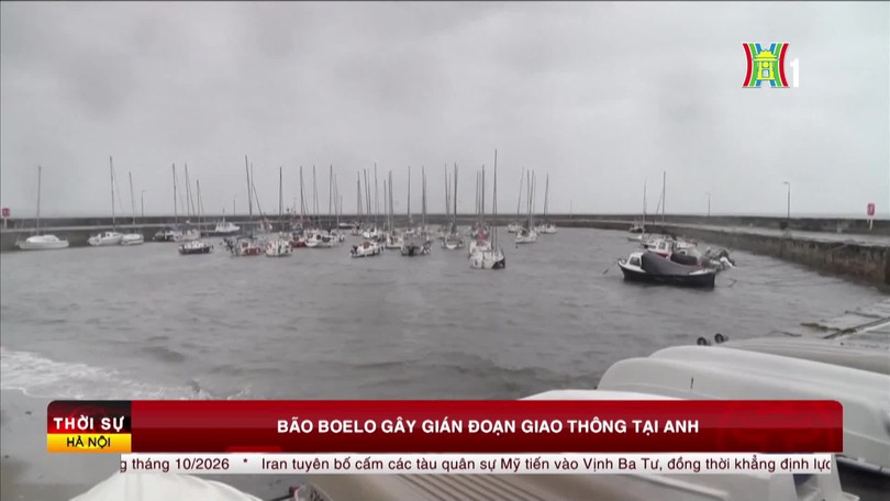 Bão Boelo gây gián đoạn giao thông tại Anh