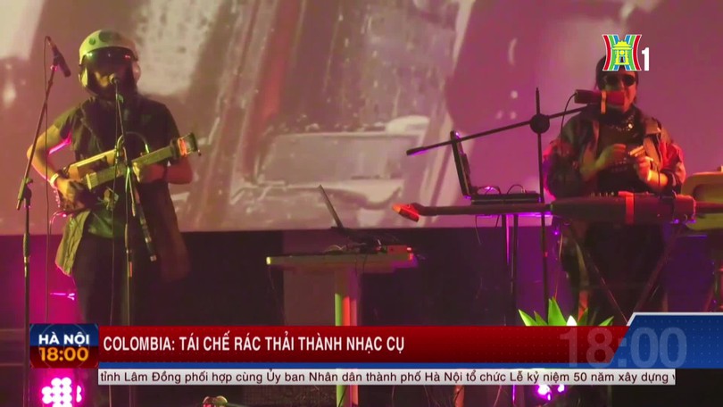 Colombia: Tái chế rác thải thành nhạc cụ 