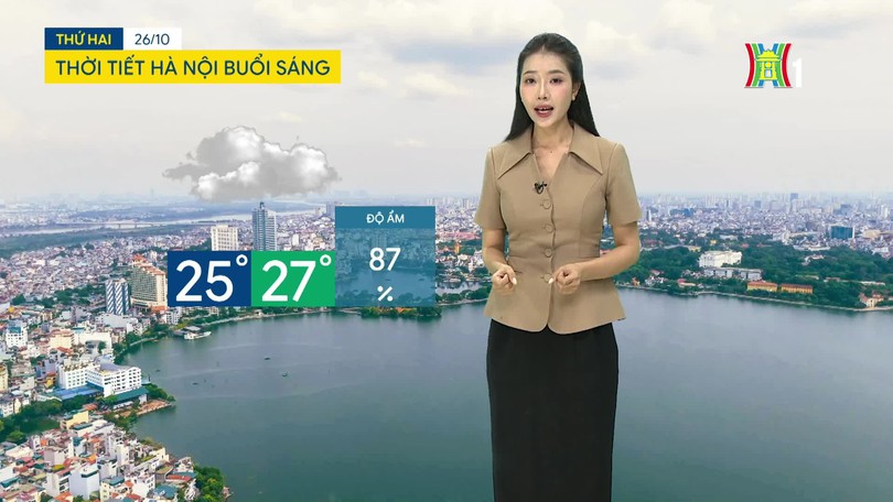 Dự báo thời tiết sáng | 26/10/2026