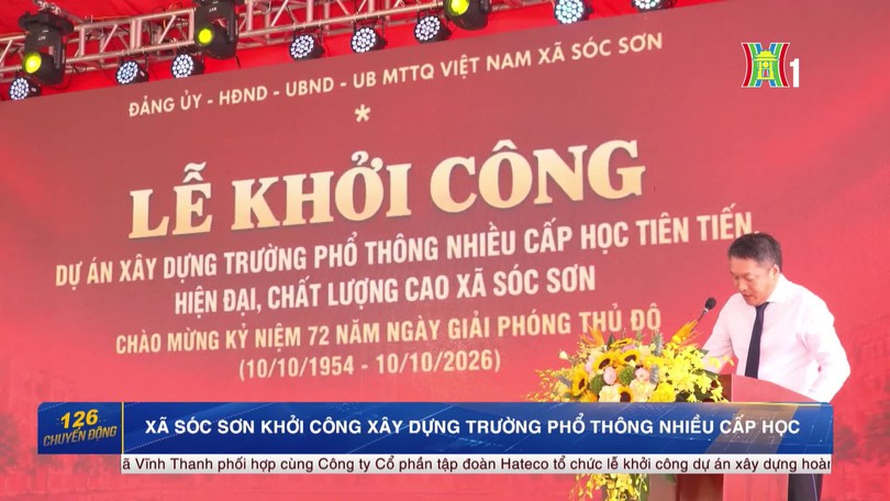 Xã Sóc Sơn khởi công xây dựng trường phổ thông nhiều cấp học