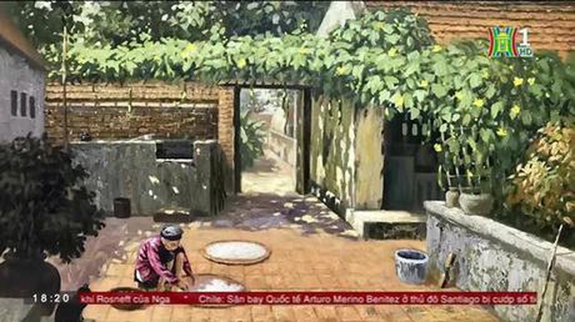 Họa sĩ trẻ 9X vẽ tranh quê hương