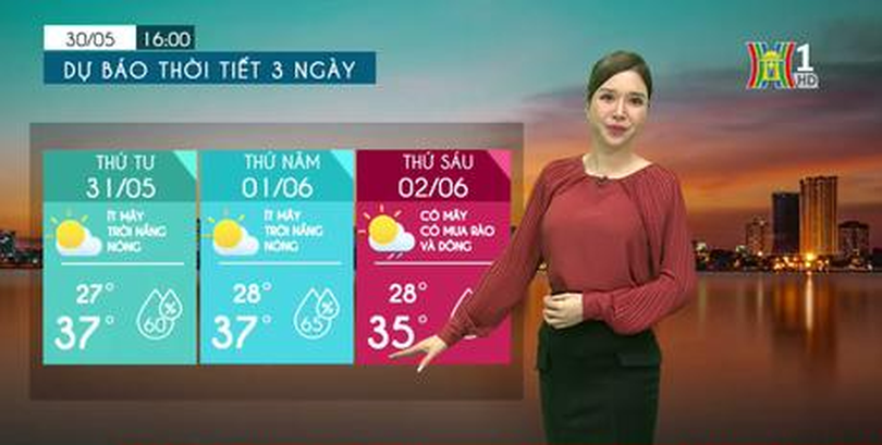 Dự báo thời tiết | 31/05/2023
