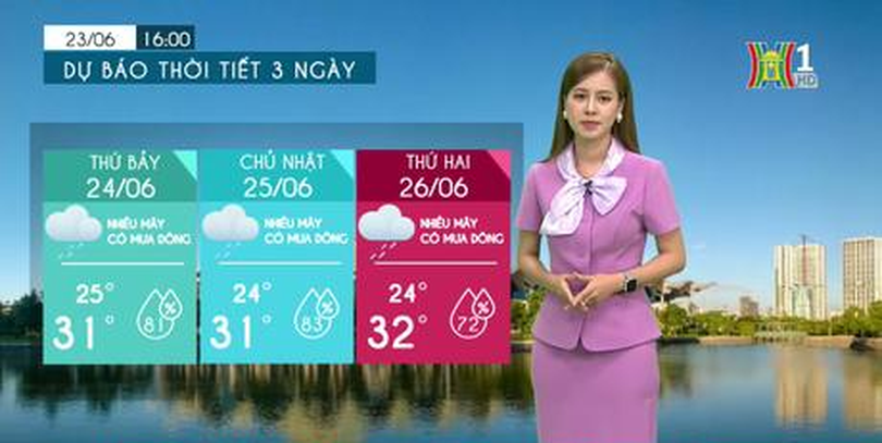 Dự báo thời tiết | 24/06/2023