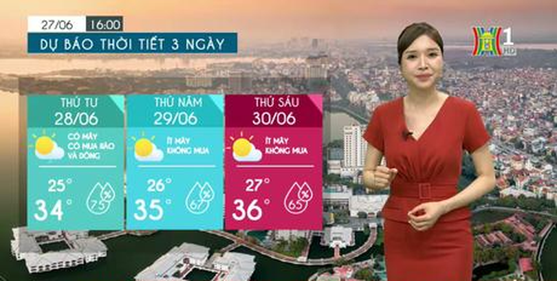 Dự báo thời tiết | 28/06/2023