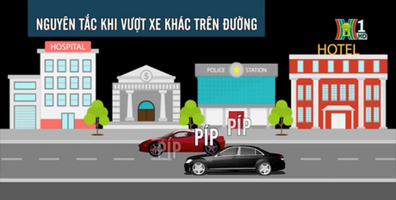 Nguyên tắc khi vượt xe khác trên đường