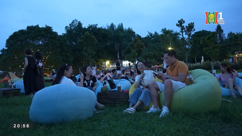 Chiều trên bãi sông Hồng