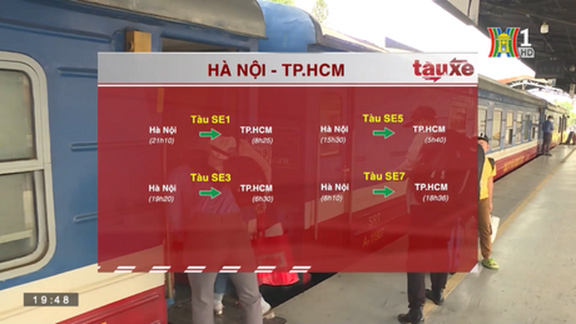 Đường sắt thay đổi giờ đi, đến các ga