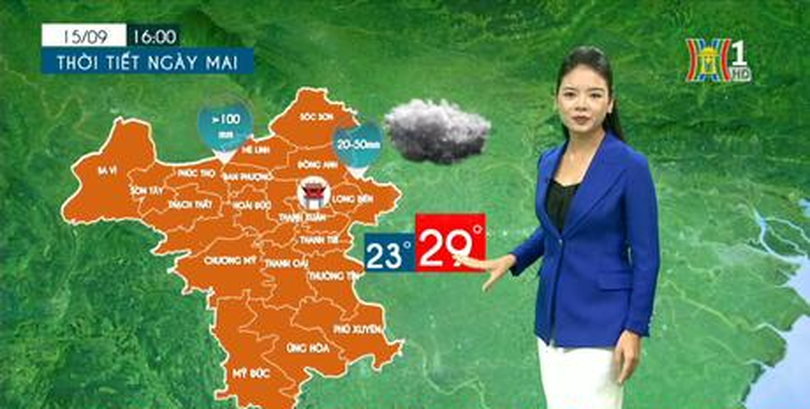Dự báo thời tiết | 15/9/2023