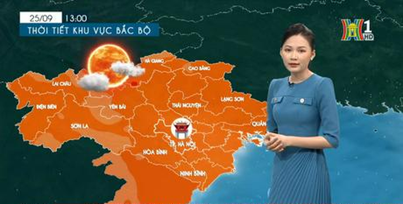 Dự báo thời tiết | 25/9/2023