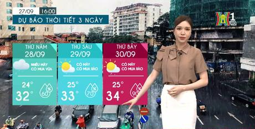 Dự báo thời tiết | 28/9/2023