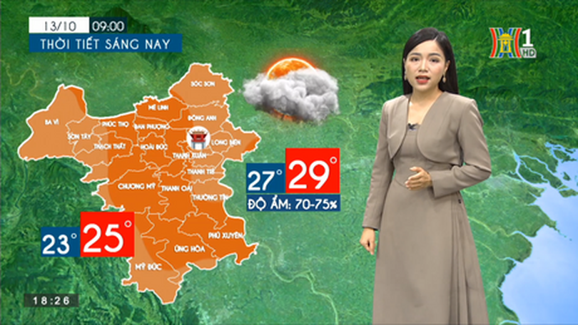 Dự báo thời tiết | 14/10/2023