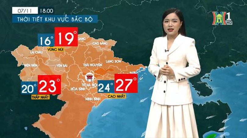 Dự báo thời tiết | 08/11/2023