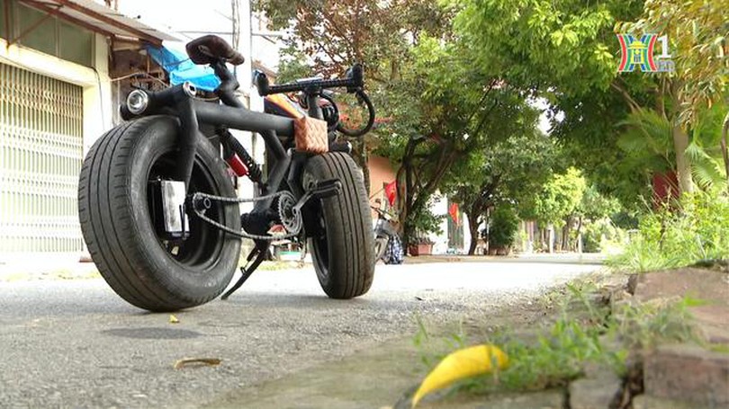 Độc đáo xe đạp từ lốp ô tô