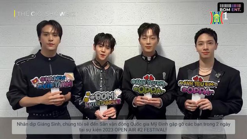 Sao Hàn tham gia K-pop Open Air gửi lời chào fan Việt