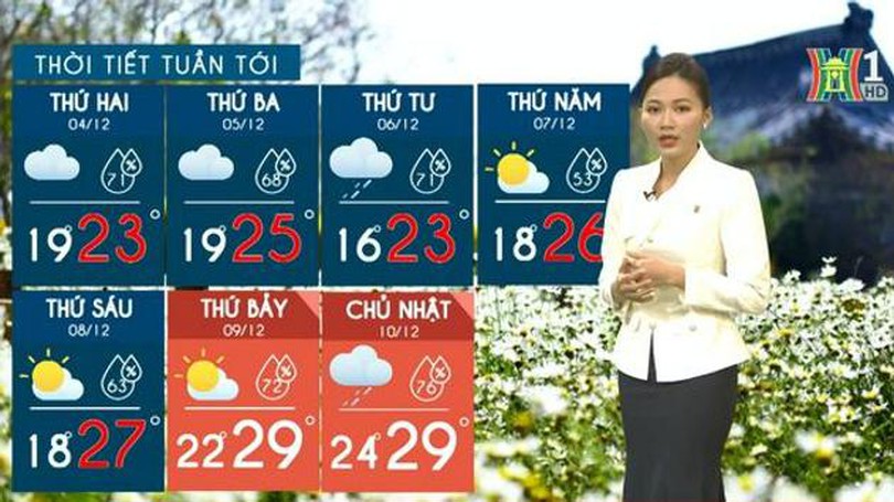 Dự báo thời tiết | 04/11/2023