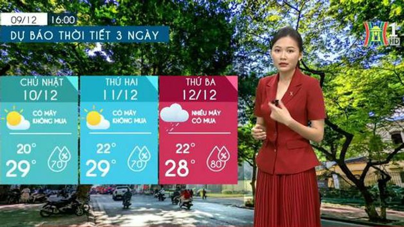 Dự báo thời tiết | 10/12/2023