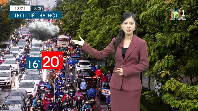 Dự báo thời tiết chiều và tối | 13/01/2024