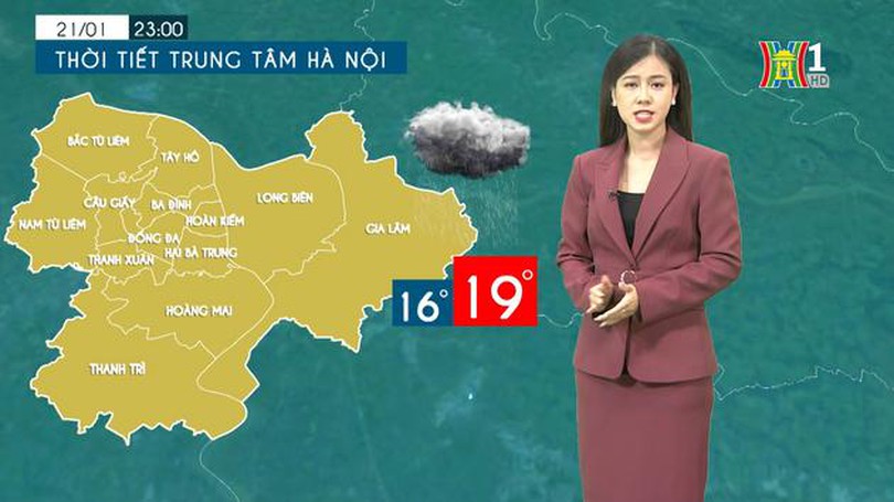Dự báo thời tiết chiều và tối | 20/01/2024