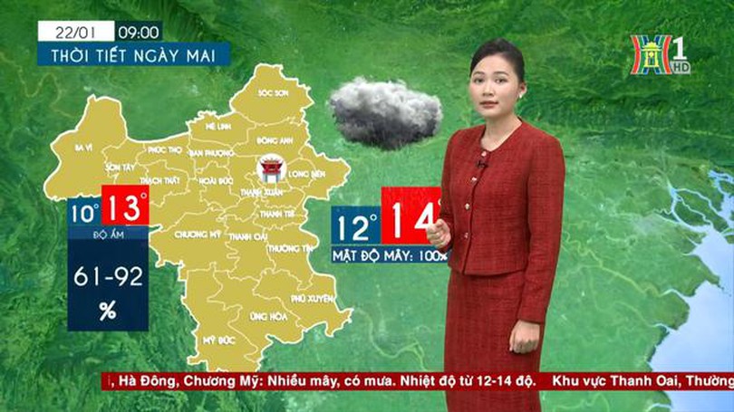 Dự báo thời tiết chiều và tối | 21/01/2024